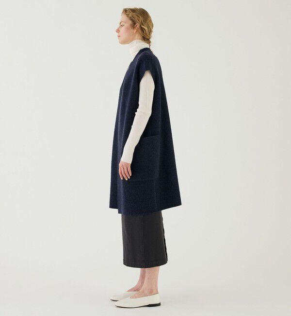 GALERIE VIE「ブークレダブルフェイス ミドルジレ」|ベスト・ジレ|