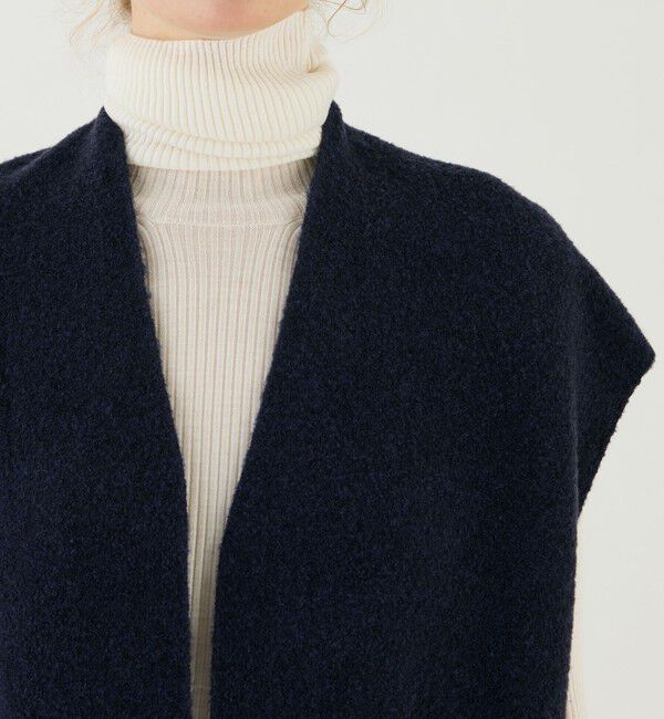 GALERIE VIE「ブークレダブルフェイス ミドルジレ」|ベスト・ジレ|
