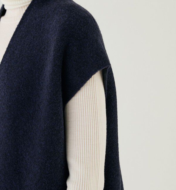 GALERIE VIE「ブークレダブルフェイス ミドルジレ」|ベスト・ジレ|