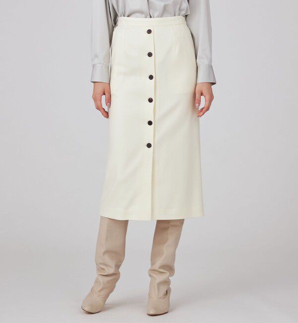 Ballsey「ストレッチボタニー ストレートスカート」|タイト|