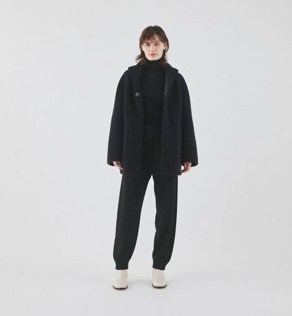 GALERIE VIE「セミカーリームートン フーデットコート」|その他|