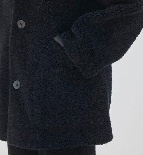 GALERIE VIE「セミカーリームートン フーデットコート」|その他|