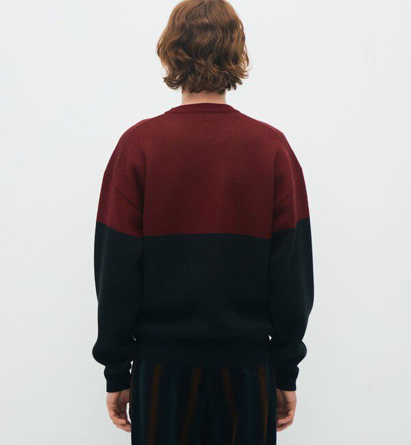 CABaN「CABaN コットンカシミヤジャカード JAZZ VIBRAPHONE クルーネックプルオーバー」|ニット・セーター|