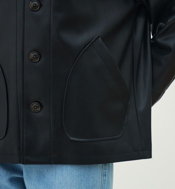 MACPHEE「レザーライク カバーオール」|ブルゾン・スタジャン|