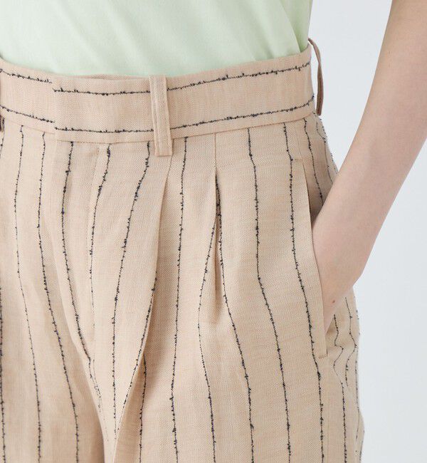 MACPHEE「ダブルカバーリネン タックワイドパンツ」|その他|