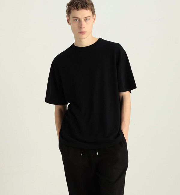 Edition「コットンカシミヤ ハーフスリーブトップス」|Tシャツ・カットソー|