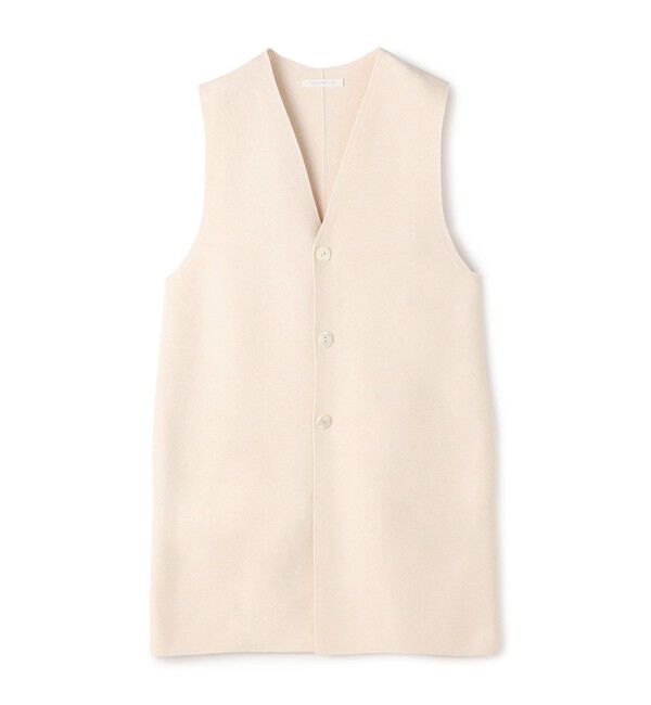 GALERIE VIE「ミラノリブ ロングベスト」|ベスト・ジレ|41 ライトベージュ