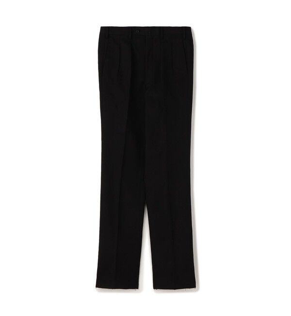 TOMORROWLAND MENS「コットン 2プリーツ ストレート スラックス」|スラックス|19 ブラック