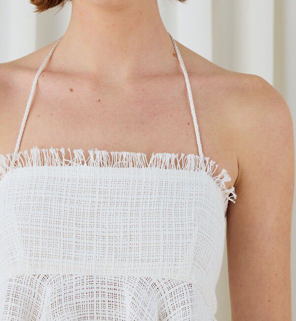 DES PRES「コットンナイロンバスケット ペプラムドールトップス」|キャミソール|