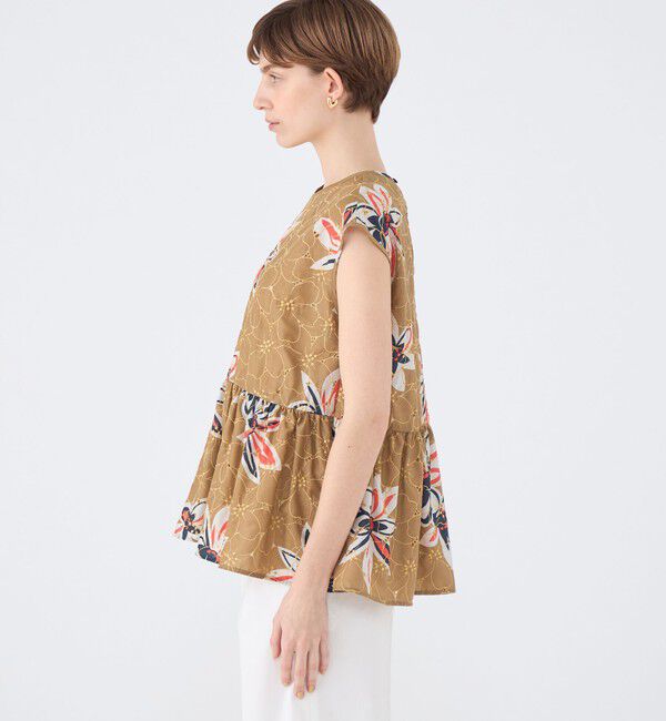 TOMORROWLAND collection「アイレットプルメリア ペプラムブラウス」|シャツ・ブラウス|