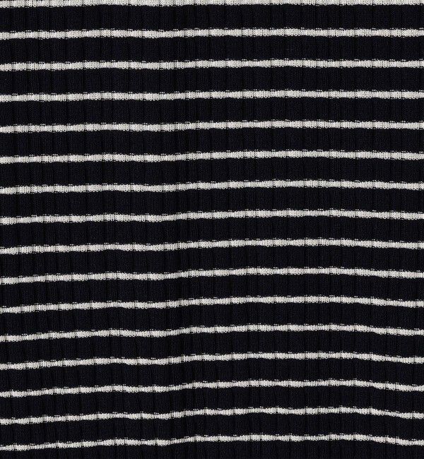 Ballsey「ランダムリブボーダー レースアッププルオーバー」|ニット・セーター|