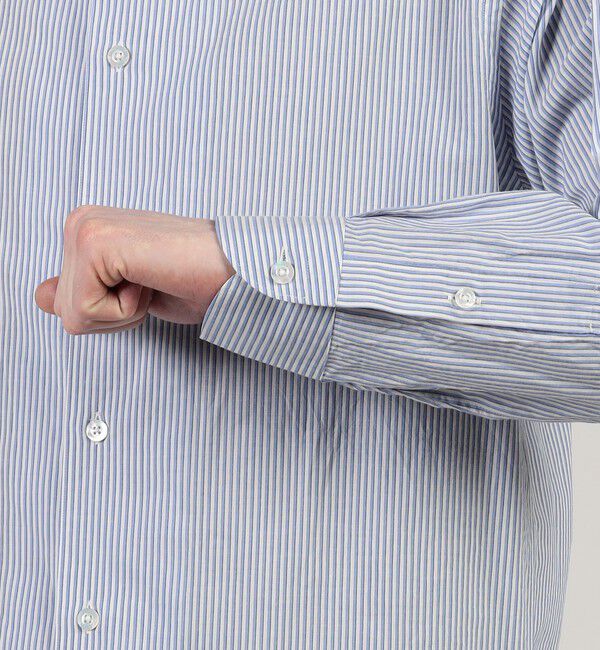 TOMORROWLAND MENS「コットンシルク バンドカラー ロングスリーブシャツ」|シャツ・ブラウス|