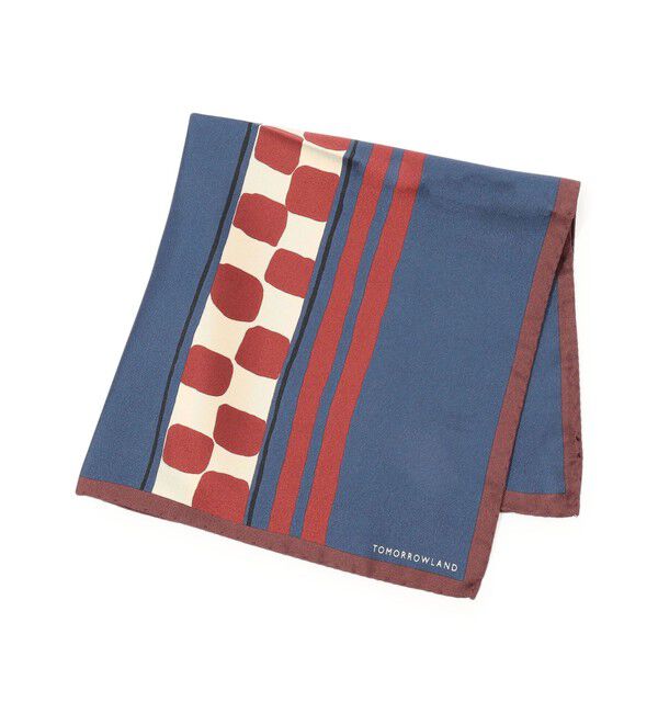 TOMORROWLAND GOODS「TOMORROWLAND MADE IN ITALY シルクポケットチーフ」|バンダナ・スカーフ|66 ブルー系