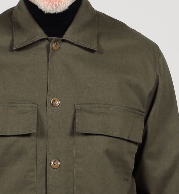 TOMORROWLAND MENS「【別注】GUY ROVER コットンツイル オーバーシャツ」|ブルゾン・スタジャン|