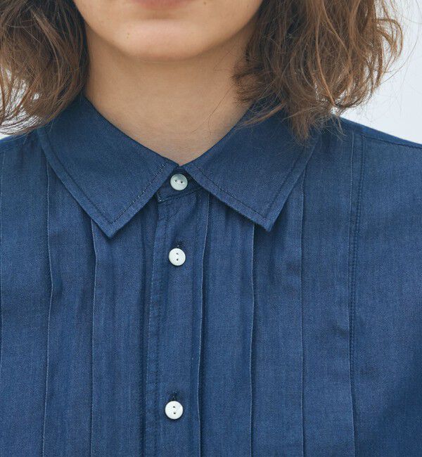 MACPHEE「ライトデニム チュニックシャツ」|シャツ・ブラウス|