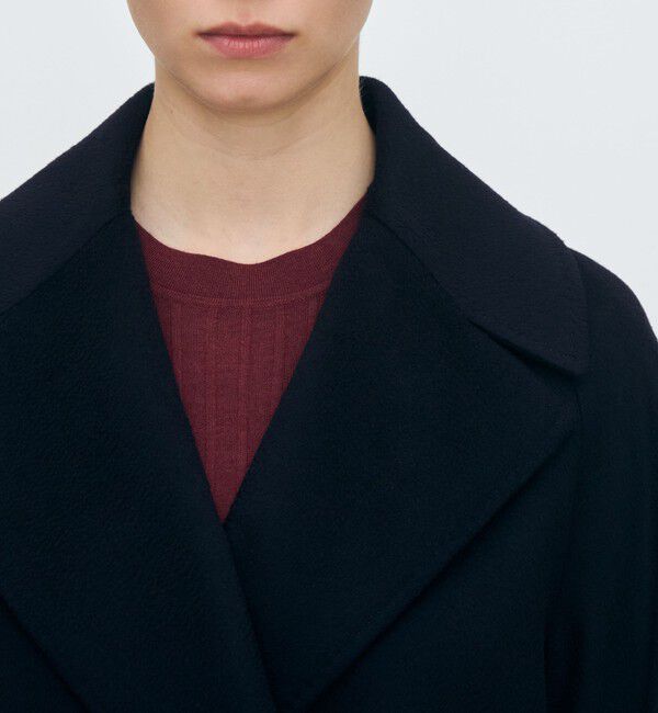 TOMORROWLAND collection「ウェービーカシミヤ ラグランショートコート」|ピーコート|