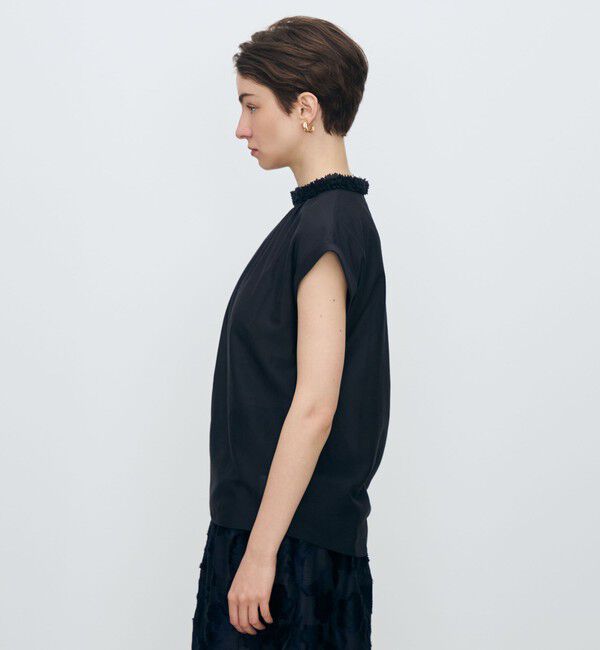 TOMORROWLAND collection「コットンシルクローン フレンチスリーブブラウス」|シャツ・ブラウス|