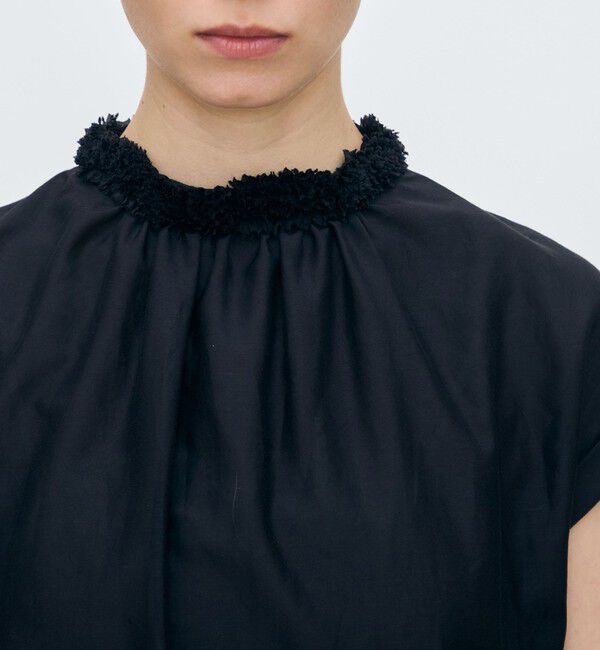 TOMORROWLAND collection「コットンシルクローン フレンチスリーブブラウス」|シャツ・ブラウス|