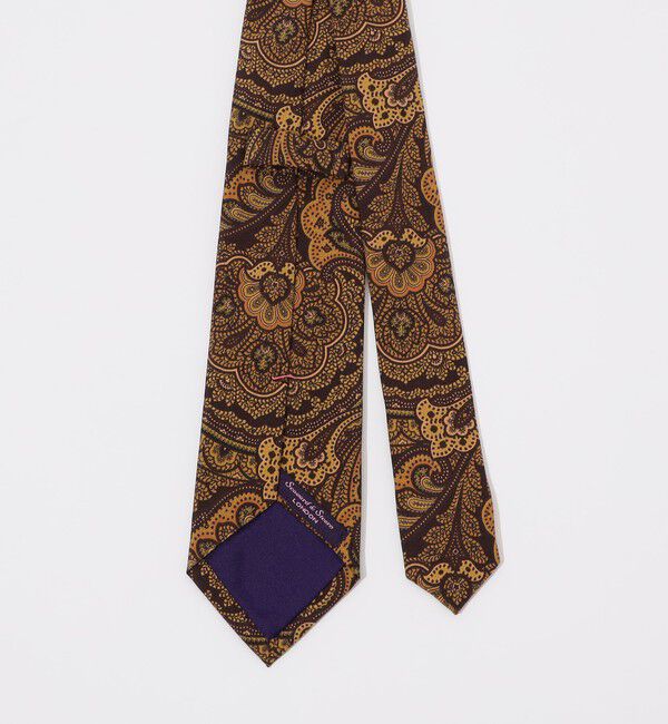 TOMORROWLAND GOODS「Seaward ＆ Stearn シルクプリントネクタイ」|ネクタイ・蝶ネクタイ|