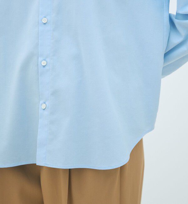 MACPHEE「コットンオックスフォード タイ付きブラウス」|シャツ・ブラウス|