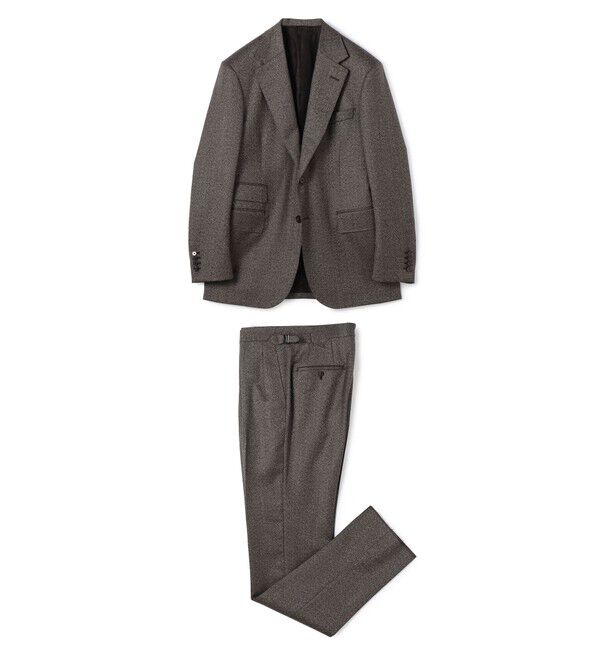 TOMORROWLAND MENS「ウール シングルブレステッド2Bスーツ ISLAND FLEECE E.Zegna」|その他|49 ブラウン系