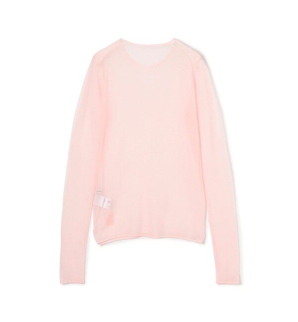 CABaN「コットンナイロンストレッチ シアークルーネックプルオーバー」|ニット・セーター|