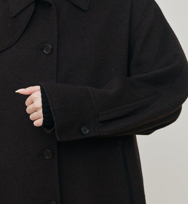 DES PRES「ライトダブルフェイスシャギー チンベルト付きコート」|その他|