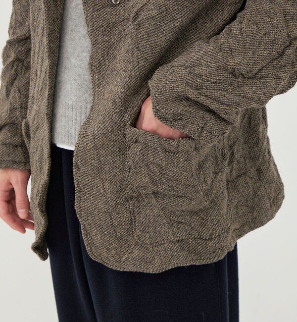 GALERIE VIE「リンクルニット ボタンレスジャケット」|テーラードジャケット|