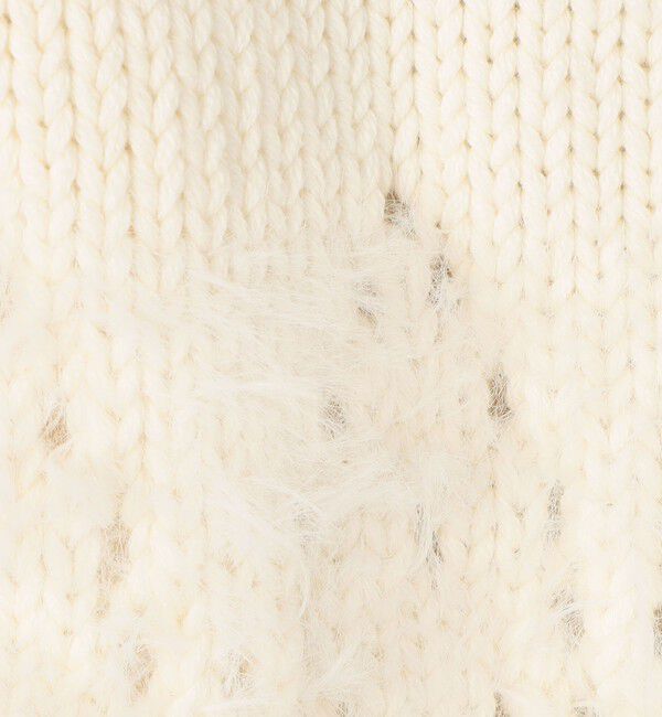 MACPHEE「アイレットシャギー Vネックカーディガン」|カーディガン|