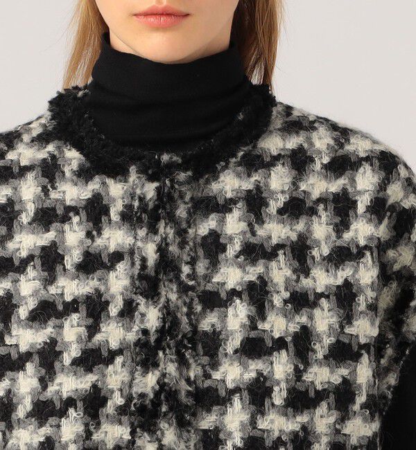 TOMORROWLAND collection「グリハウンドトゥース スクエアジレ」|ベスト・ジレ|