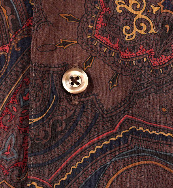 TOMORROWLAND MENS「コットン ペイズリープリント オープンカラー ロングスリーブシャツ」|シャツ・ブラウス|