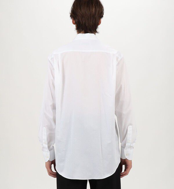 TOMORROWLAND MENS「コットンピケ オープンカラー ロングスリーブシャツ CANCLINI」|シャツ・ブラウス|