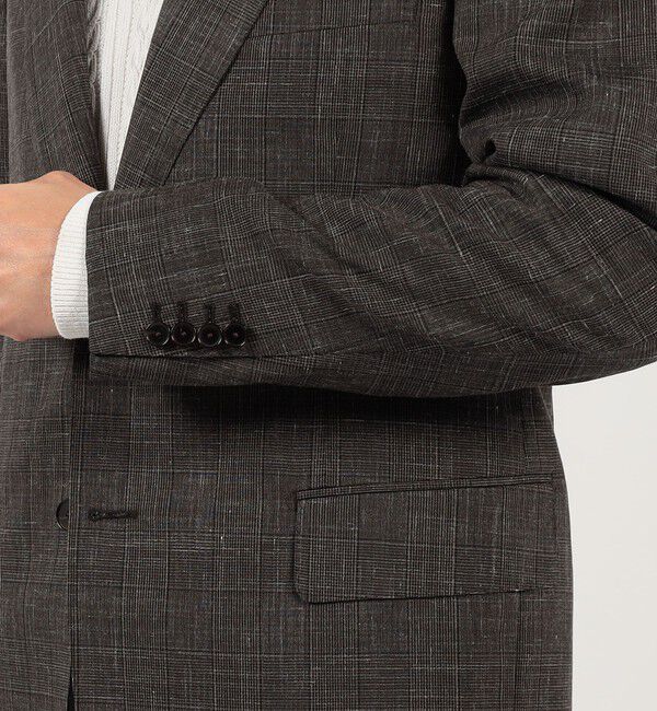 TOMORROWLAND MENS「ウールシルクリネン シングルブレステッド2Bジャケット ROGNA」|テーラードジャケット|