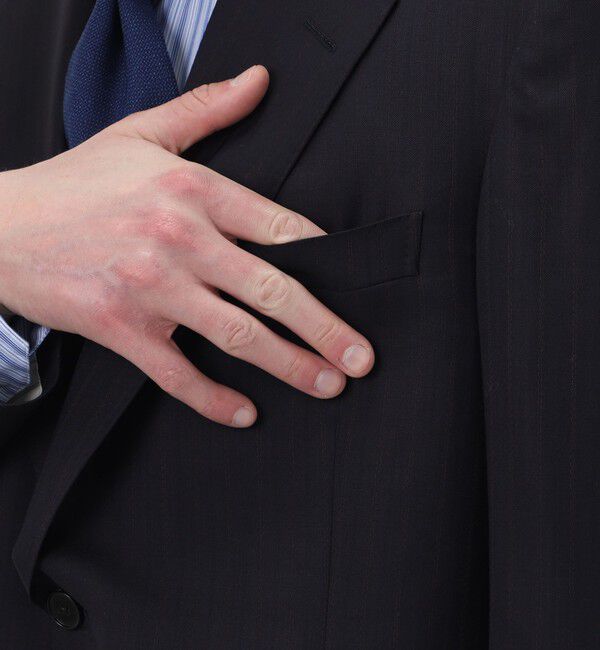 TOMORROWLAND MENS「ウールツイル オルタネートストライプ シングルブレステッド 2Bスーツ CERRUTI」|スーツ|