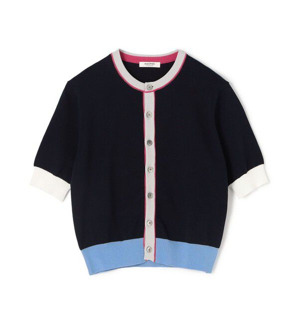 MACPHEE「ドライコットン ハーススリーブカーディガン」|カーディガン|68 ネイビー系