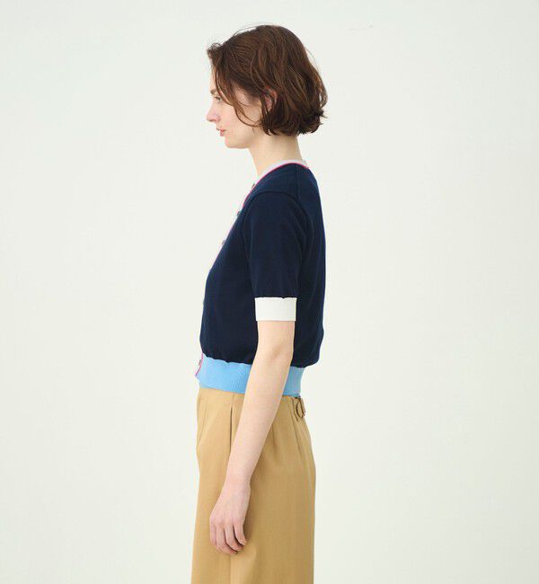 MACPHEE「ドライコットン ハーススリーブカーディガン」|カーディガン|