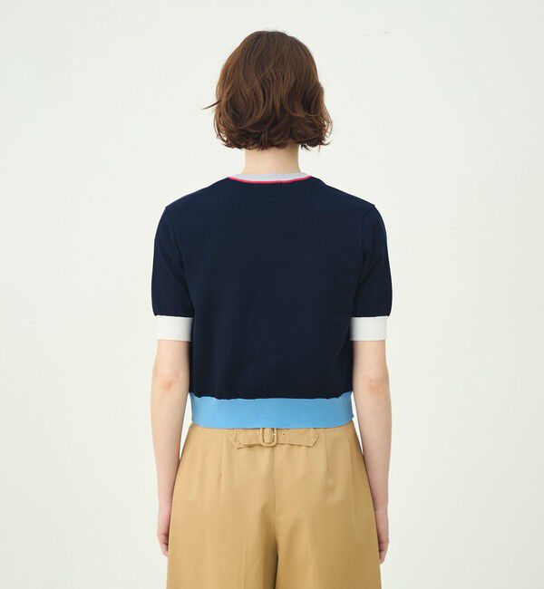 MACPHEE「ドライコットン ハーススリーブカーディガン」|カーディガン|