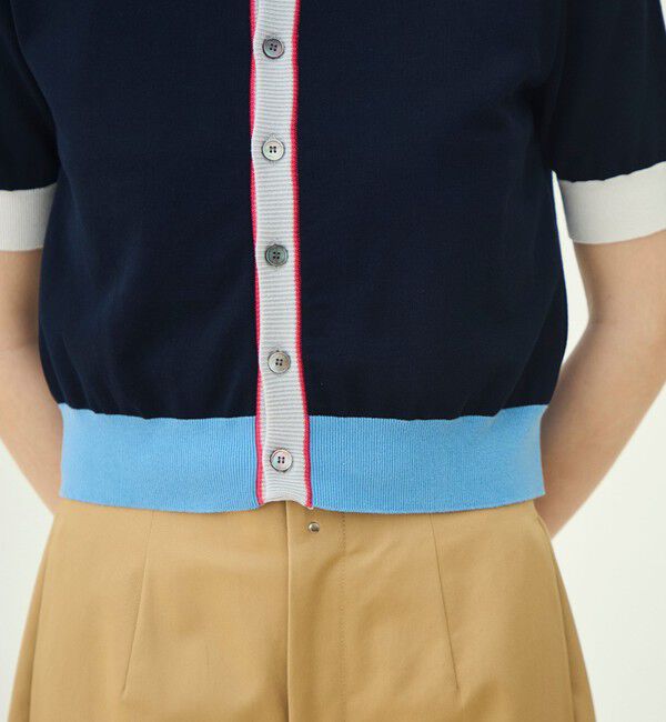 MACPHEE「ドライコットン ハーススリーブカーディガン」|カーディガン|