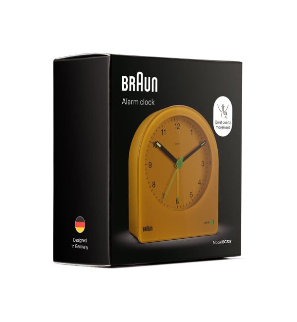 HIROB「BRAUN ALARM CLOCK YELLOW BC22Y」|クロック・置時計|