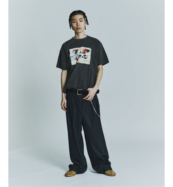 JOINT WORKS「ワイドタック ストライプ トラウザーズ / Wide Tuck Stripe Trousers」|スラックス|