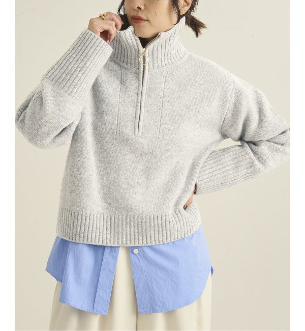 Plage「pooginook zip up ニット」|ニット・セーター|