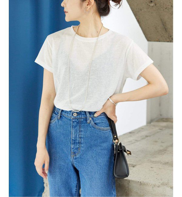 SLOBE IENA「《追加》スラブ5分袖TEE」|Tシャツ・カットソー|