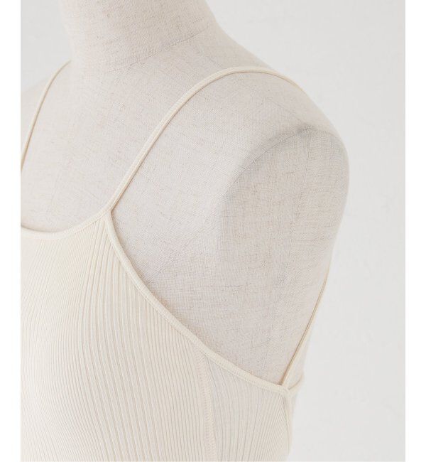 IENA「HAKUJI/ハクジ RANDOM RIB OPEN BACK CAMI キャミソール H232507」|キャミソール|