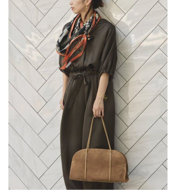 VERMEIL par iena「《追加》サテンオールインワン」|オールインワン|カーキ