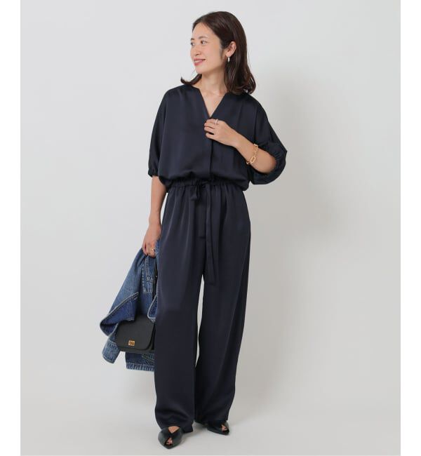 VERMEIL par iena「《追加》サテンオールインワン」|オールインワン|