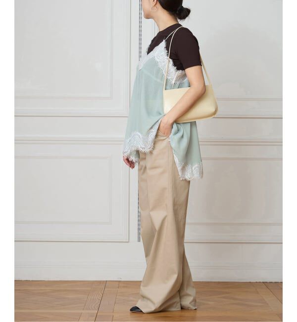 IENA LA BOUCLE「IENA LA BOUCLE 楊柳レースミニキャミドレス」|キャミソール|