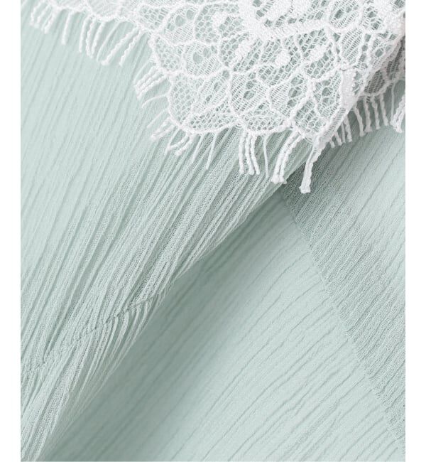 IENA LA BOUCLE「IENA LA BOUCLE 楊柳レースミニキャミドレス」|キャミソール|