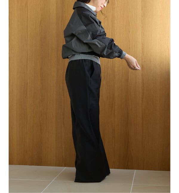 IENA LA BOUCLE「《洗濯機洗い可》IENA LA BOUCLE コットンサテンイージーパンツ」|その他|