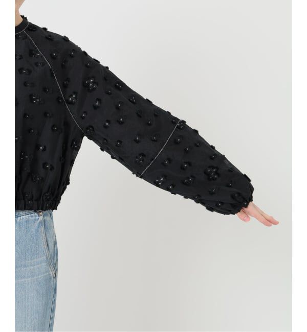 IENA「フラワージャガードボリュームブラウス」|シャツ・ブラウス|