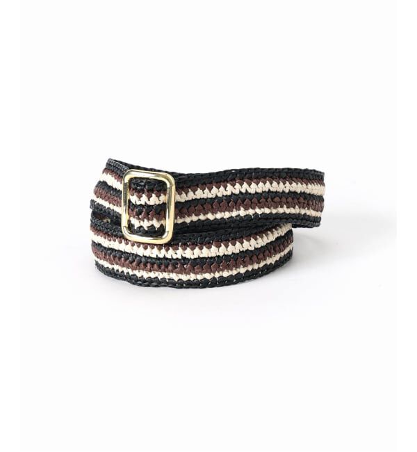 VERMEIL par iena「Caternina Bertini カテリーナ ベルティーニ Belts Stripe 5672」|ベルト|その他カラー A